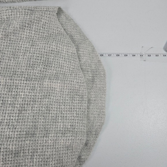 Kuhl Womens Gray Waffle Knit Turtleneck Sweater High Low Hem 4411 XL - Picture 4 of 8